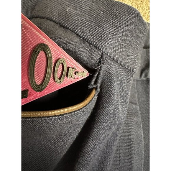 Lauren Ralph Lauren Pants Size‎ 16 Navy Stretch  Straight Leg Career Trousers - Picture 7 of 13